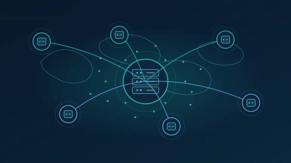 Diagram of a WordPress origin server distributing cached content to global edge locations