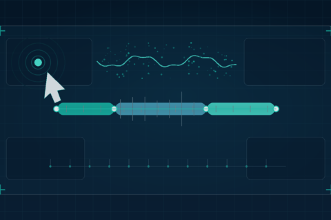 Editorial illustration of a timeline diagram showing input delay, processing, and presentation phases representing Interaction to Next Paint