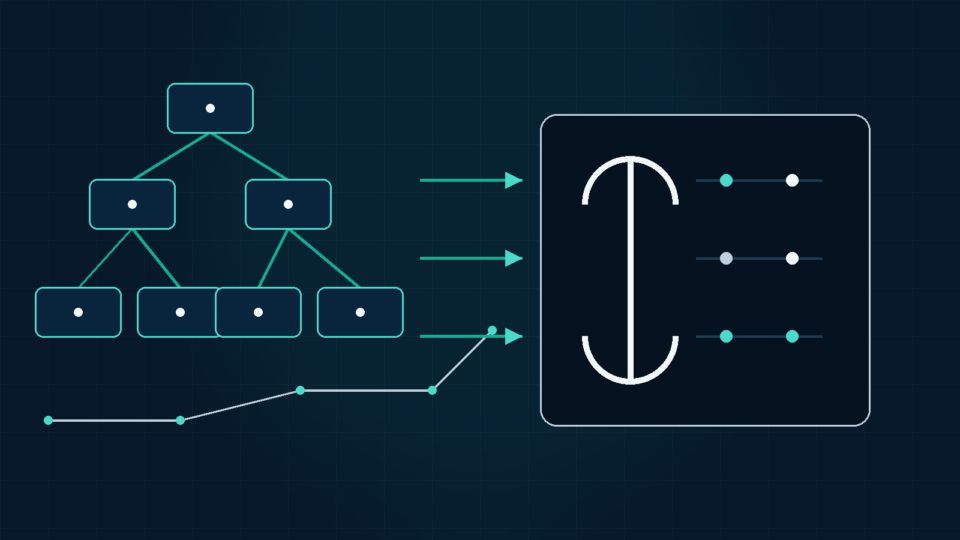Editorial illustration of a branching sitemap tree connected to a gated access panel representing WordPress sitemaps and robots.txt